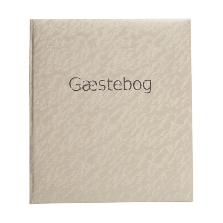 Gæstebog med 84 hvide sider