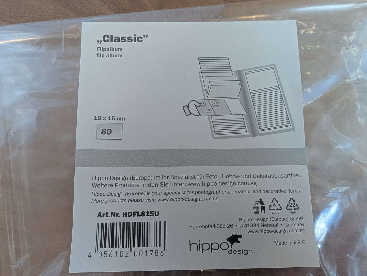 'Classic' Flipalbum 10x15cm med plads til 80 billeder