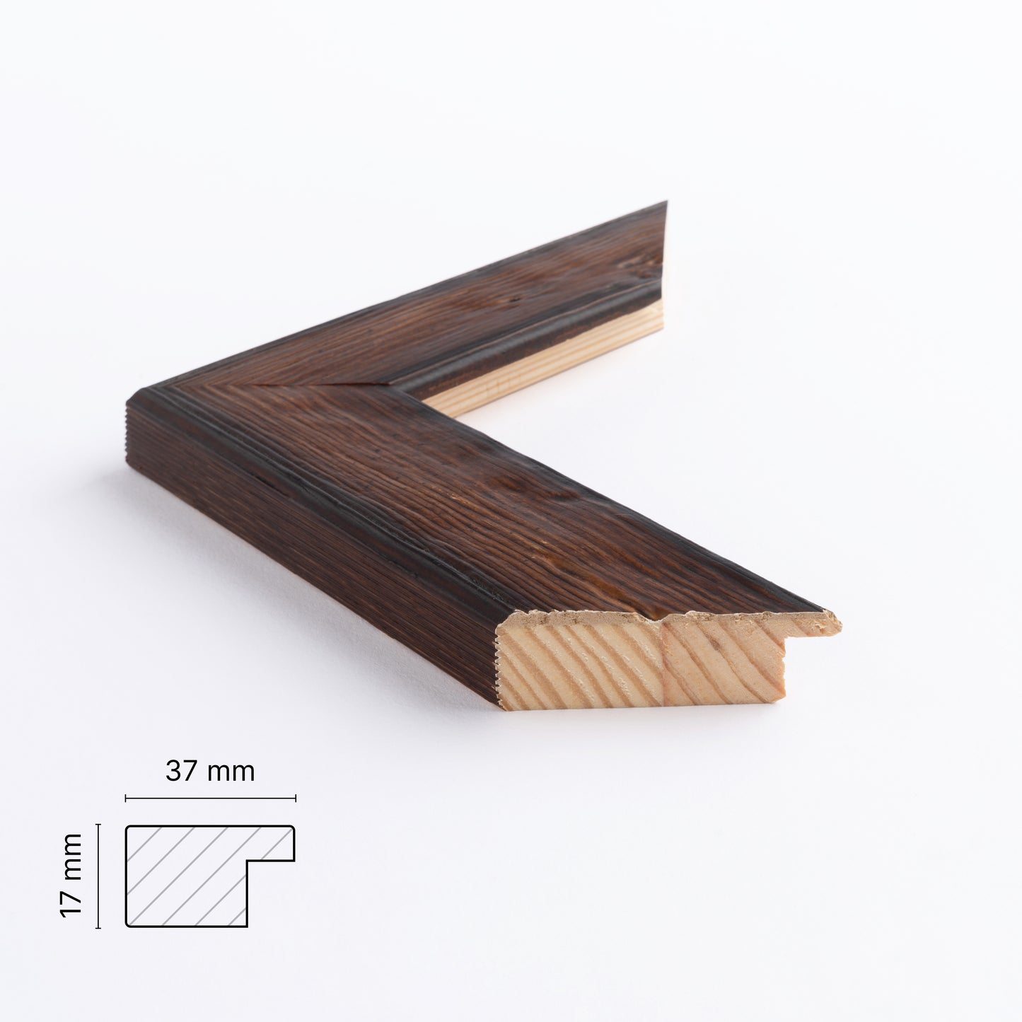 Moulding 122 (37x17), Darkened Brown