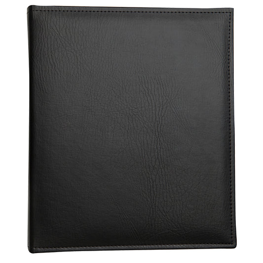 Selvklæbende album i sort kunstskind med 30 sider