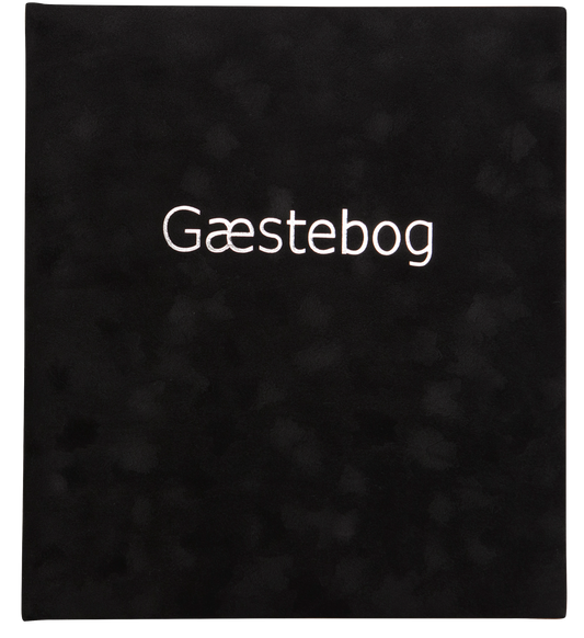 Gæstebog med 84 hvide sider